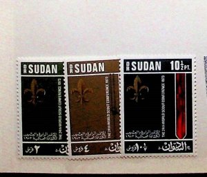 SUDAN Sc 269-71 NH ISSUE OF 1974 - SCOUTS - (SC1)