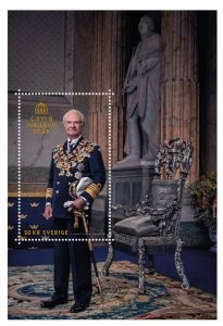 Sweden Schweden Suède 2023 King Carl XVI Gustaf 50 years as head of block MNH