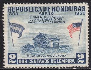 Honduras C290 Hinged 1959 Abraham Lincoln's Homestead