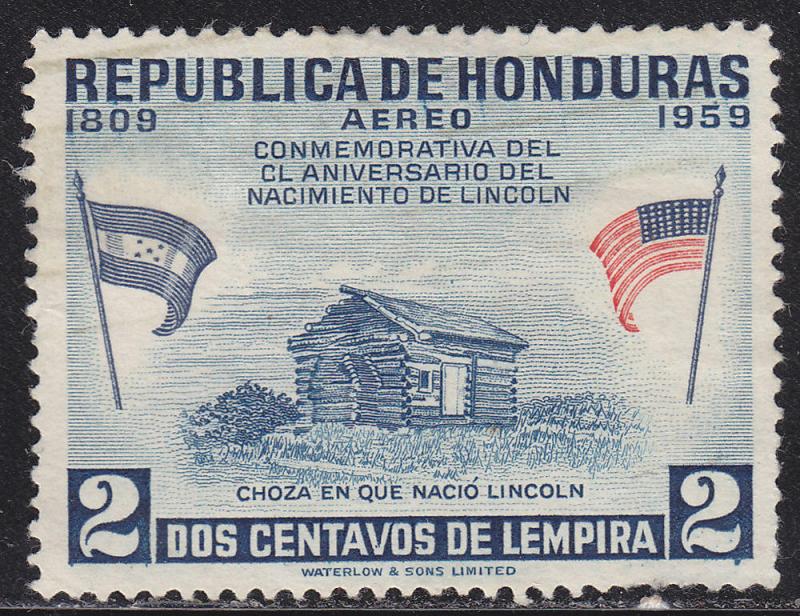 Honduras C290 Hinged 1959 Abraham Lincoln's Homestead