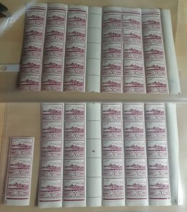 Partial Sheet (55) Jersey Occupation 3p N8 MNH