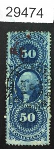 US STAMPS  #R54c USED LOT #29474