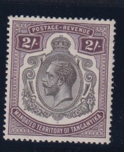 TANGANYIKA # 40 VF-MXXLH KGV 2sh SUPERBLY FRESH NICE MARGINS