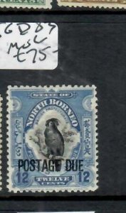 NORTH BORNEO 12C  BIRD    POSTAGE DUE      SG D83     MOG         P0814H