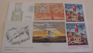 BRAZIL FDC 1983 X 2 1988,1985 CACHET UNADDRESSED