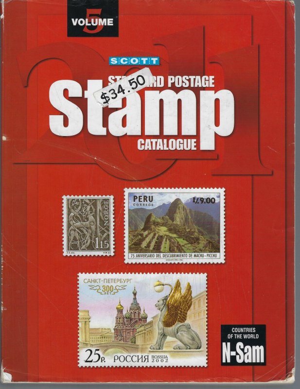 2011 SCOTT STANDARD POSTAGE STAMP CATALOGUE-VOLUME 5 (COUNTRIES N-SAM)- USED (