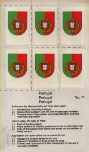 Stamp Album Country Coat of Arms - Choice of countries sheet of 6 per country