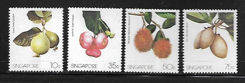 SINGAPORE 480-483   MNH  INDIGENOUS FRUIT SET