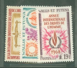 Wallis & Futuna Islands #166/169/170  Single