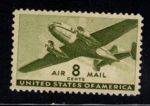 USA Scott C26 MH* Airmail stamp slight thin