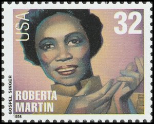 US 3217 Gospel Singers Roberta Martin 32c single MNH 1998