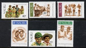 NAURU - 1982 - Scouting - Perf 5v Set - Mint Never Hinged