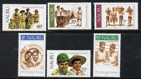 NAURU - 1982 - Scouting - Perf 5v Set - Mint Never Hinged