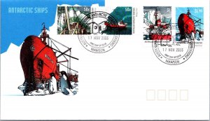 SCHALLSTAMPS AUSTRALIA ANTARTIC 2003 CACHET FDC COVER COMM SPECIAL CANC MAWSON