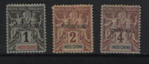 TCHONG-KING   34-36   MINT HINGED REMNANTS