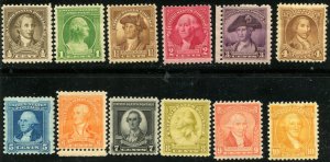 #704-715 WASH BICENTENNIAL COMPLETE **Mint Not Hinged**