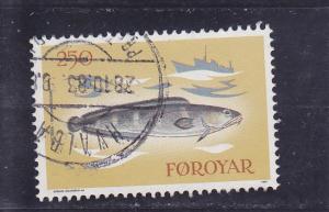 Faroe Islands  Scott#  97  Used