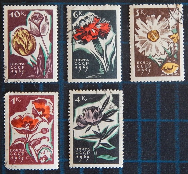 Flowers, USSR, (2588-Т)