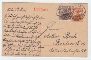 Germany Dresden 1919 to Berlin  postal stationary stamps card R21334