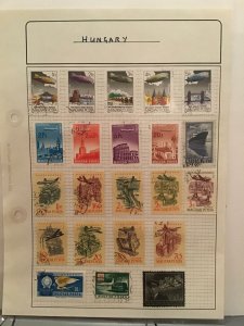 Hungary Air Travel stamp page R24452