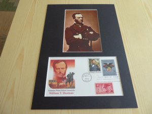 William T. Sherman Civil War photograph and 2002 West Point USA FDC