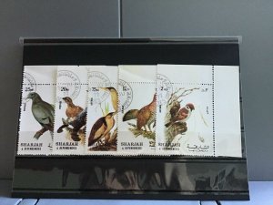 Sharjah and Dependencies Birds cancelled  stamps R26118