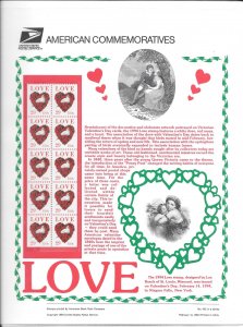 Just Fun Cover #2814 Love Heart Dove Commemorative Panel (11560)