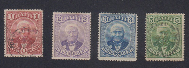 Haiti - 1887 - SC 21-24 - Used/MH - 22-23 H 