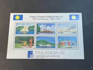 PALAU # 196--MINT/NEVER HINGED---SOUVENIR SHEET---1988