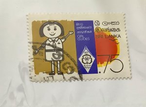 Sri Lanka 1977  Scott 527  used - 75c, Girl Guide