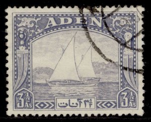 ADEN GVI SG7, 3½a grey-blue, FINE USED.