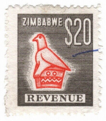 (I.B) Zimbabwe Revenue : Duty Stamp $20