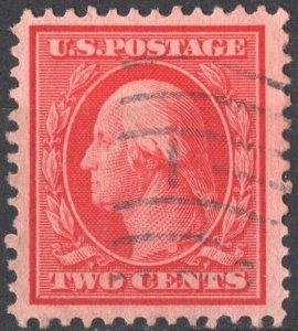 SC#332 2¢ Washington Single (1908) Used