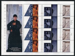 UNITED STATES SCOTT #3379/83 LOUISE NEVELSON COMPLETE SHEET MINT NH