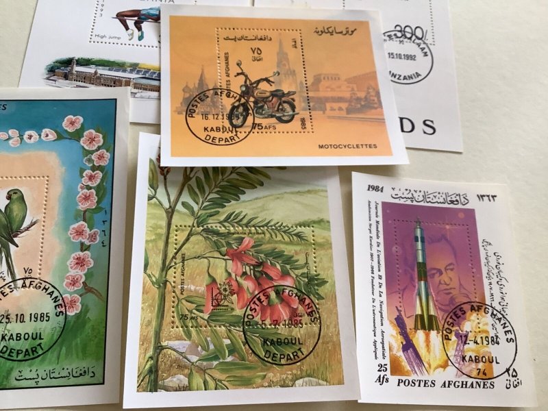 Afghanistan & Tanzania vintage stamps sheets Ref R48958 