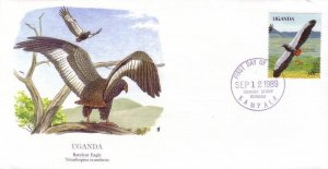 Uganda FDC SC# 690e Bateleur Eagle L377