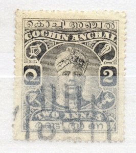 India Cochin 1916-30 Early Issue Fine Used 2a. NW-15750