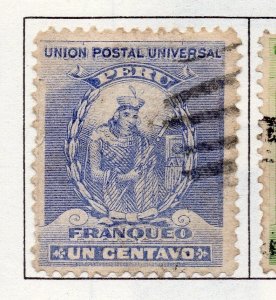 Peru 1895-1902 Early Issue Fine Used 1c. 182256