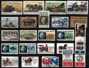 Commemoratives of 1970 (24 Stamps) Used