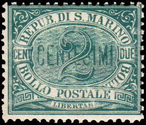 San Marino Scott 1 Mint never hinged.