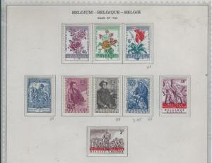 Belgium. Collector assembled mint sets '60//'63 in mounts CV $22.00