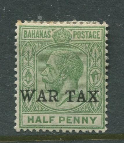 Bahamas -Scott MR1 - Queens Staircase War Tax -1918 - MH - Single 1/2p Stamp