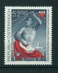 Austria 1977 Martyrs for Austrian Freedom stamp. MNH. Sg 1792