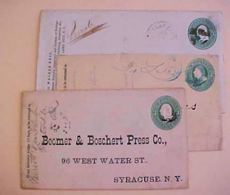 US  TERR SALT LAKE, DAKOTA also FANCY DALTON PA B/S 1880's ENTIRES