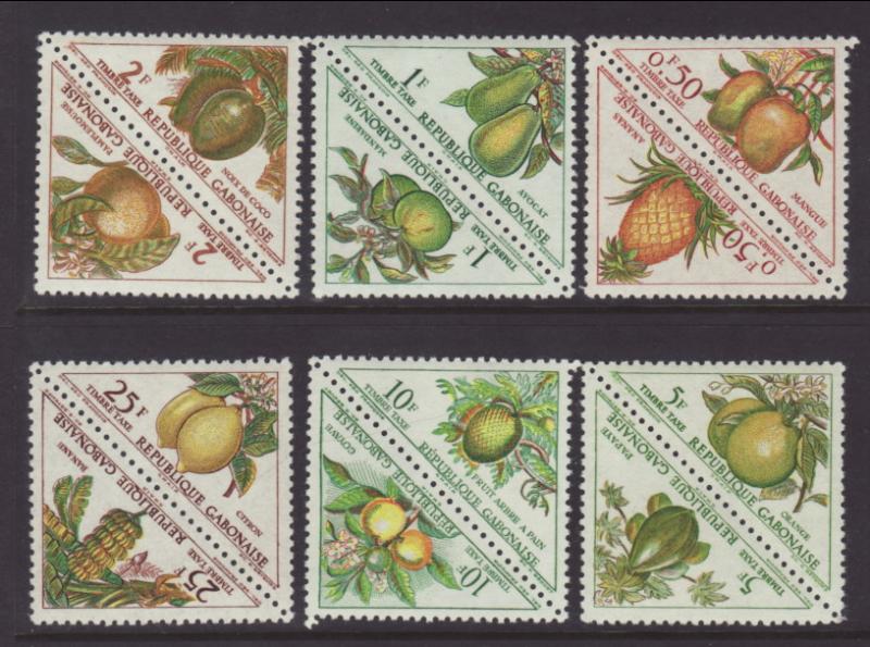 Gabon J34a-J45a Fruit MNH VF