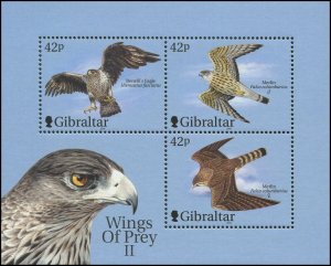 GIbraltar 2000 Sc 853d Birds Merlin Eagle CV $7.25