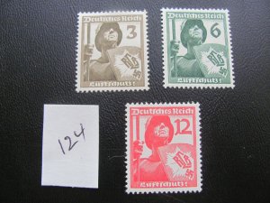 Germany 1937 MNH SC 481-483  SET  XF 15 EUROS (124)