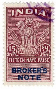 (I.B) India Revenue : Broker's Note 15np