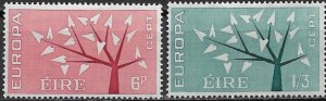 1962 Ireland 184-5 Europa C/S of 2 MH