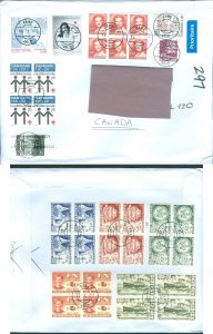 Denmark. 2021 Postal Used Cover. Faxe. Lux Cancels. 8 Block + 4 Single Stamps.